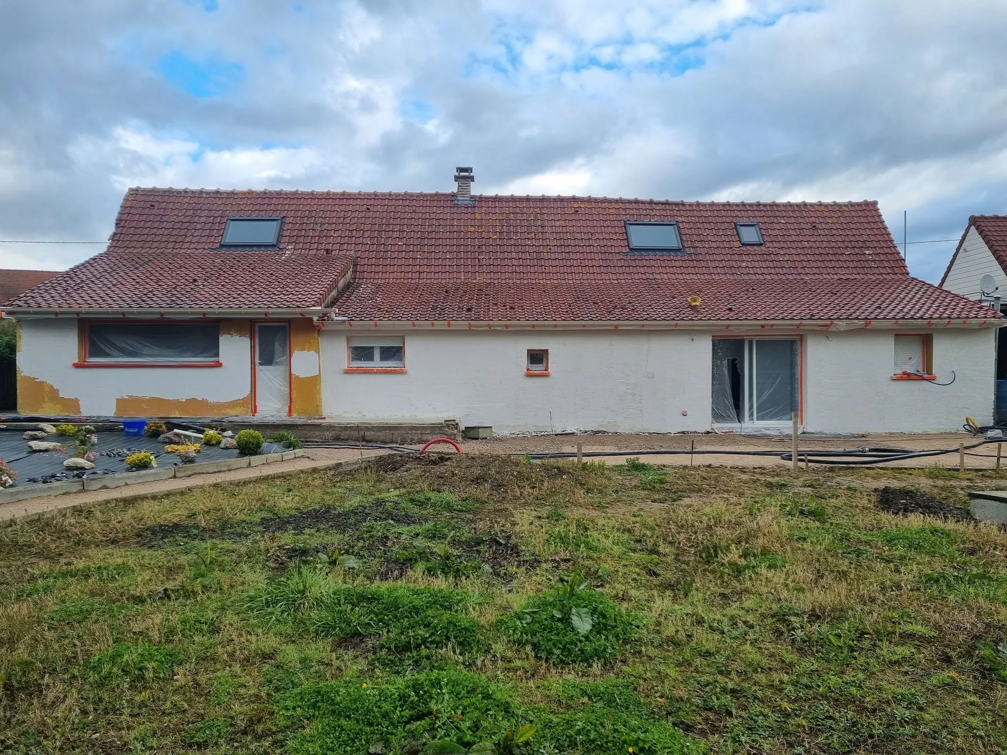 Façade à reprendre, avant chantier